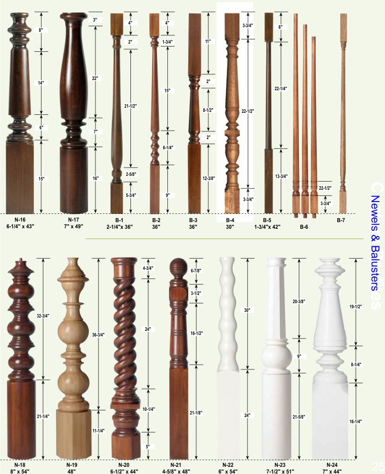 Interior wood parts catalog Custom and Deep Carved